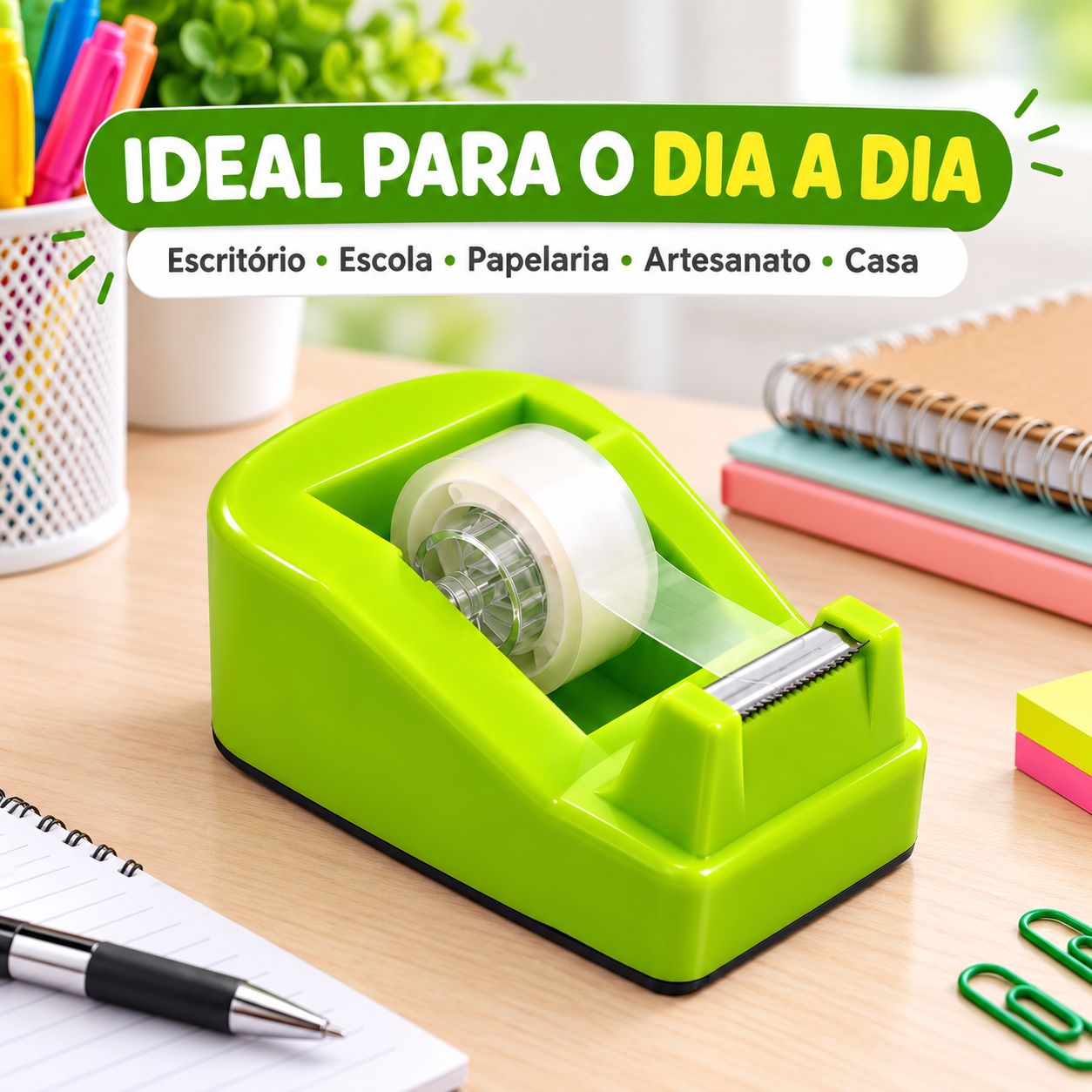 Suporte Aplicador Pequeno Fita Adesiva Mai 3 Fitas 12mm - imagem 5