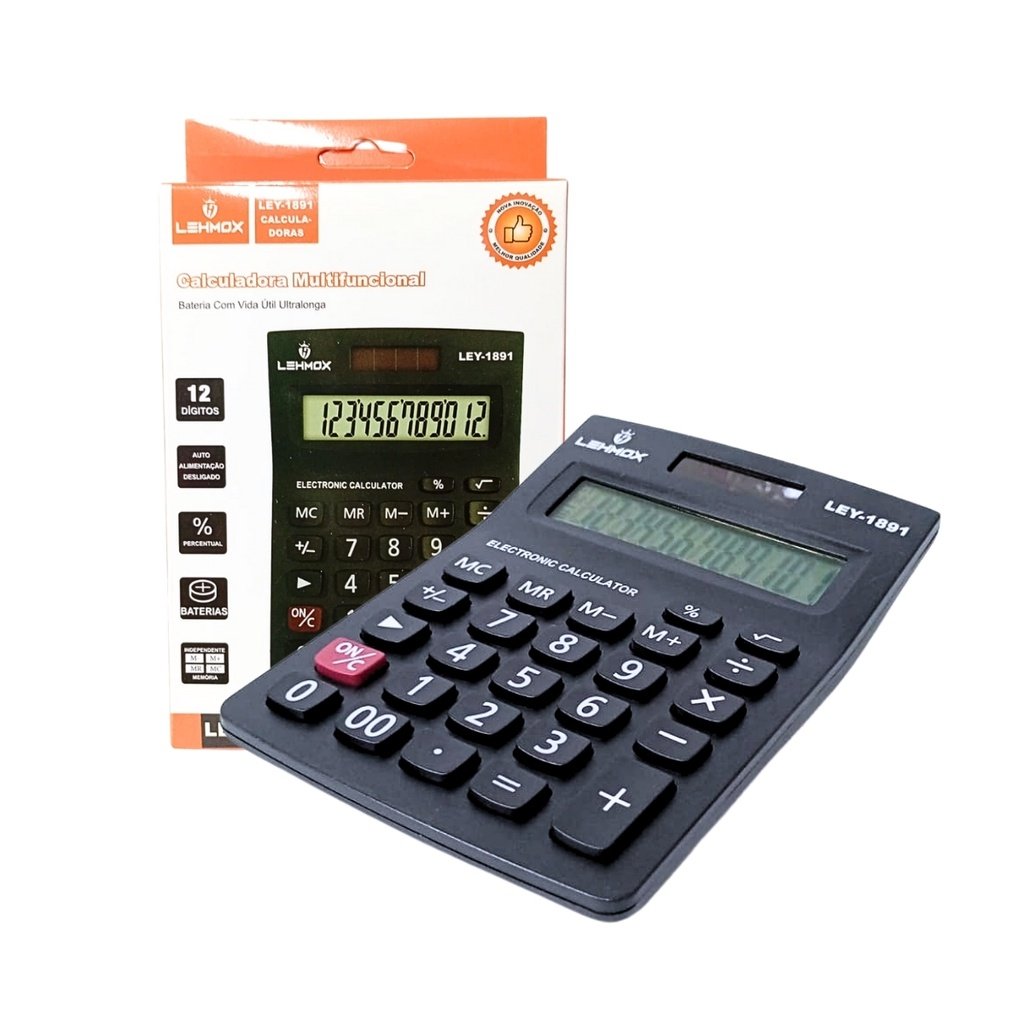 Calculadora 12 Digitos  Multifunção Memoria independente - imagem 2