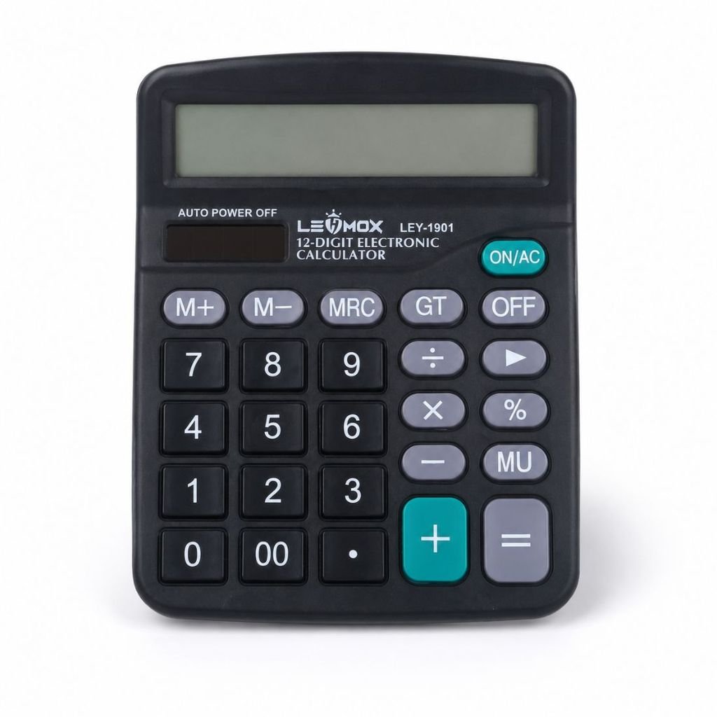 Calculadora De Mesa Lehmox Com Visor Grande 12 Dígitos - imagem 2