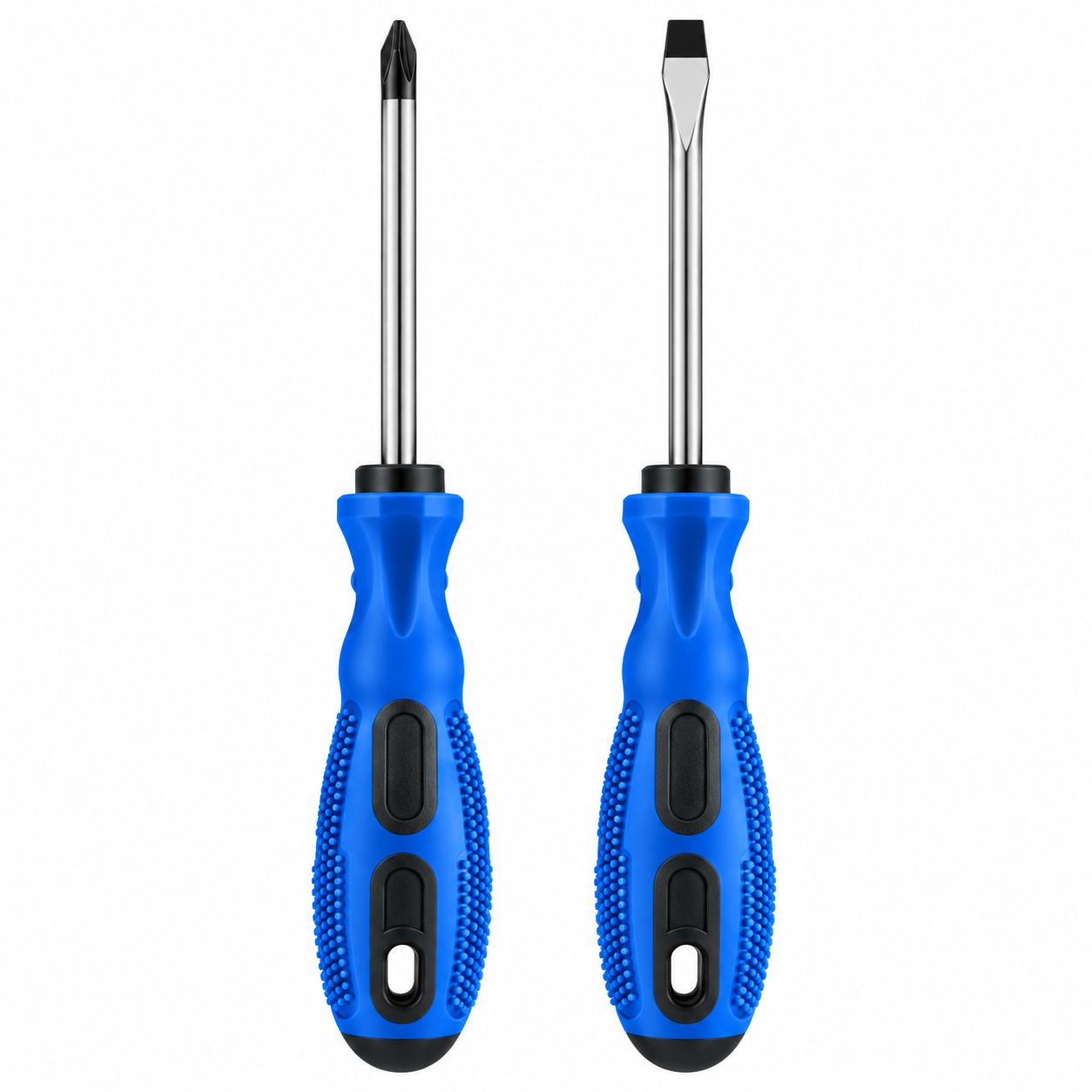 Kit Chave Fenda Phillips 2 Peça 19,9cm Imantada Emborrachado
